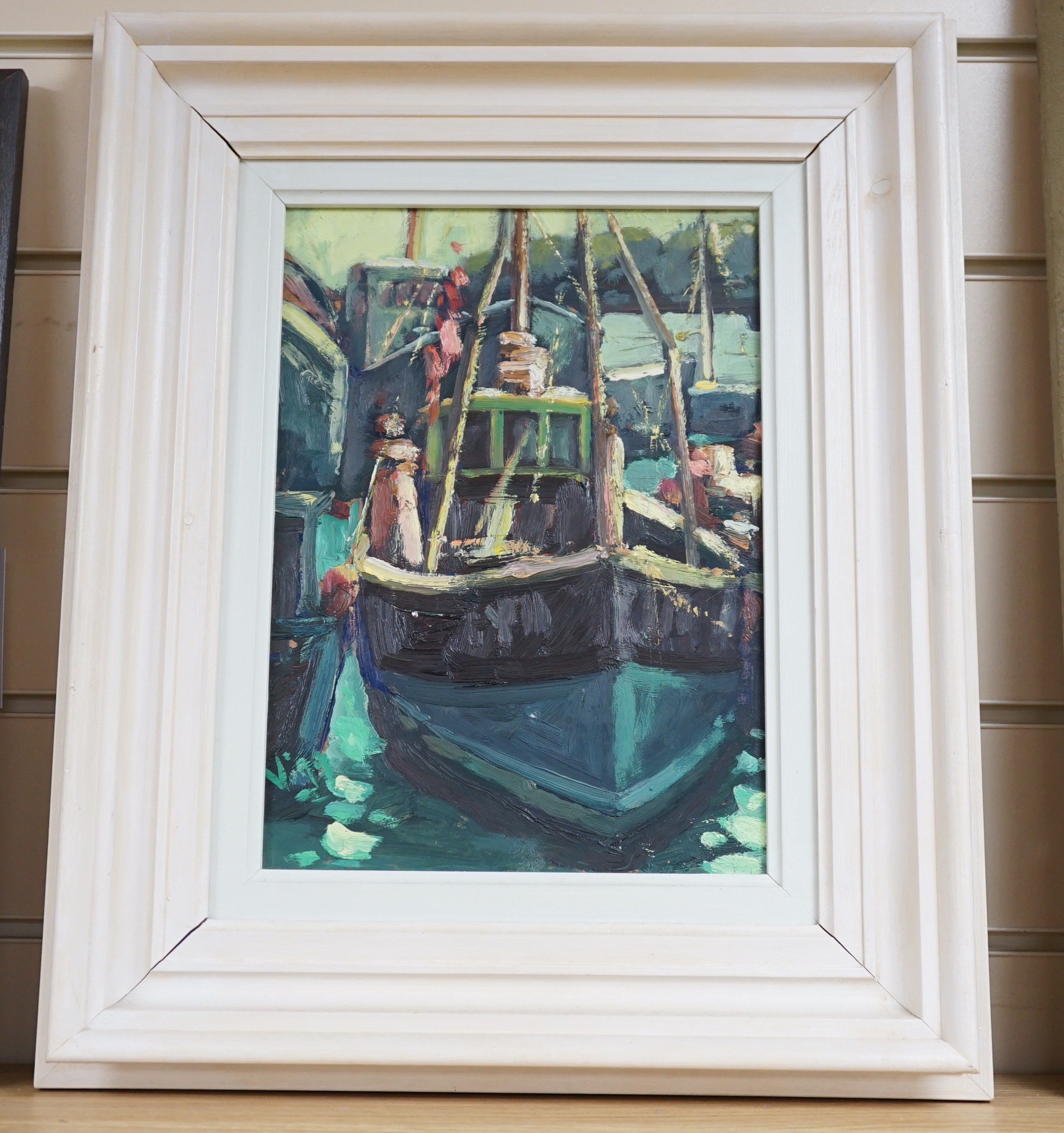 Bob Vigg (1932-2001), oil on board, 'Against the light', signed, 30 x 21cm